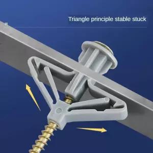 동공앙카 나비 석고 토우 항공기 나비형 보드 앵커 건식 벽체 나사 커튼 벽 배출구 튜브 100pc
