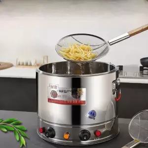 전기 튀김기 원형 돈까스 치킨 대용량 감자튀김