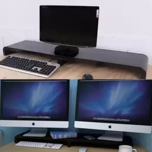 듀얼모니터받침대 와이드 듀얼 모니터 받침대 컴퓨터 선반 다이 1000