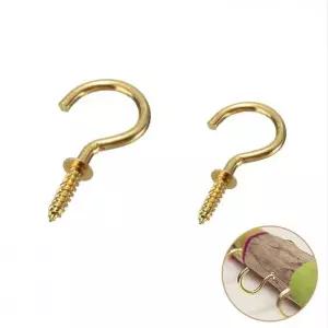 셀프 인테리어 목공용 고리 나사 스크류 피스 후크 10개입 다용도 소품 걸이 원형 고리못