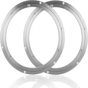 Acrux7 2팩 12인치 레이지 수잔 하드웨어 헤비 듀티 턴테이블 베어링 알루미늄 회전판 식탁용 금속 회전