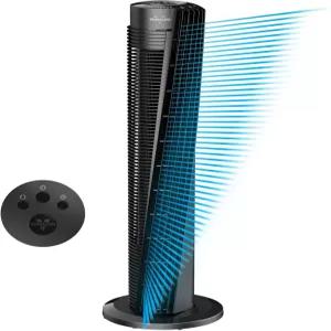 보네이도 OSC84 41인치 전실 진동 타워 팬 리모컨 70도 조용한 작동 4단 속도 설정 8시간 타이머 강력한