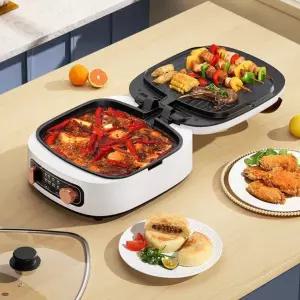 양면 전기 팬 멀티 쿠커 그릴 후라이팬 업소용 전기팬
