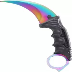 TOPOINT 카람빗 트레이너 나이프 없음 커팅 엣지 연습 트레이닝 초급 100 안전한 도구 색상 레인보우