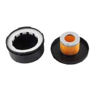 공기 압축기 소음기 플라스틱 쉘 라운드 머플러 필터 흡입구 직경 80mm 3/4 25mm