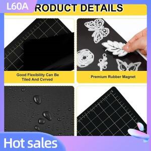 L60A 4개 9인치 너비 12.5인치 길이 자석 커팅 심 그리드 엠보싱 기계 패드 커터용