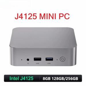 J4125 / N5095 미니 PC DDR4 3200MHz 8GB 저소음 4C4T LAN 데스크탑 사무용 컴퓨터