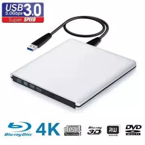 CD롬 플레이어 UHD 4K 블루레이 버너 USB 30 외장 DVD 드 녹음기 BD-REROM 3D 라이터 리더 윈도우 MAC OS용