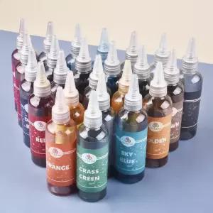 의류염색약 옷감 섬유 부분염색 패브릭 염료 키트 의류 단장 한 착색제 코튼 청바지 캔버스 안료 페인트 타