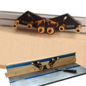 19/30/75형 T-트랙 테이블쏘 피딩 안전 추진 도구 베어링 롤러 알루미늄 합금 페더용 로크 보드