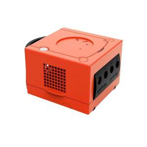 게임큐브 콘솔용 Hzxkqmil 교체 하우징 쉘, NGC 레트로 비디오 게임 반투명 케이스 액세서리 DOL-001 / DOL-101, 웜 레드