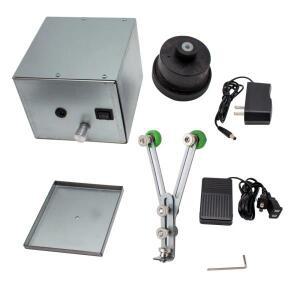 0-60RPM 휴대용 낚싯대 기계 수리, 루어 개조 및 제작용 DIY 에폭시 접착제 와인더(풋 스위치 포함)