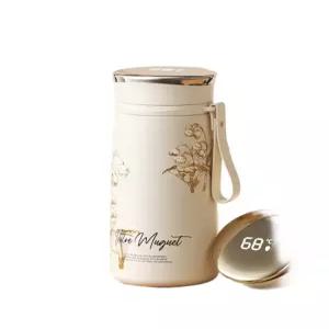 여성용 보온컵 세라믹 텀블러 챠코랩 고급스러운 스테인리스 라이너 도자기