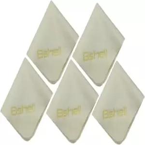 BLL 샤무아 천 7 x6 5팩 천연 가죽 안경 보석 피아노 악기 휴대폰 컴퓨터 TV 식기류 자동차 카메라 등에