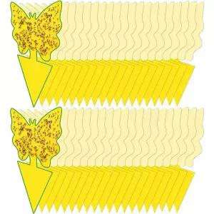 초파리트랩 과일파리 트랩 곰팡이 파리 날으는 곤충 옐로우 끈끈이 벌레 50개입 무해 무취 실내외