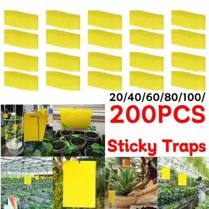 초파리트랩 벌레용 스티커 트랩 옐로우 양면 플라이 야외 식물 벌레 모기 보드 20-200 개