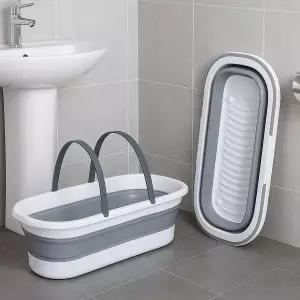 [골드스마일]플라스틱다라이 다용도 접이식 바가지 사각 대야통