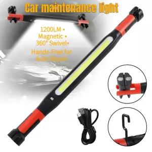 충전식 LED 정비 작업등 1200LM 마그네틱 베이스 360도 회전 ° 자동차 수리 및 정비소용 회전식 손전등