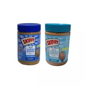 스키피 땅콩버터 노슈거 크리미 454g 1개 + 청크 454g 1개
