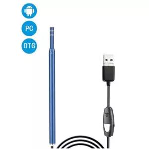 귀이개내시경 귀후비개 귀파개 귀지 제거 카메라 귀청소 3 인 1 귀 청소 USB 내시경 55mm 비주얼 이어 스푼