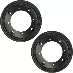 2팩 8인치 레이지 수잔 하드웨어 헤비 듀티 5/16인치 두꺼운 턴테이블 베어링 회전판 책장 서빙 트레이