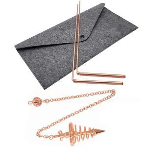 4PCS 황동 프로브 막대 진자 펜던트 도구 미네랄 정맥 물 소스 산업용 금속 탐지기를 찾기 세트