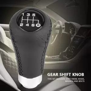 기어노브 기어봉 커버 차량용 기어 시프트 노브 6단 시프터 스틱 헤드 호스 3개