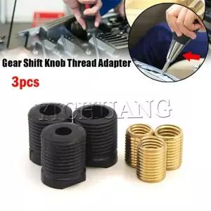 기어노브 기어봉 커버 3개 M8m10m12 차량용 기어 시프트 노브 헤드 어댑터 너트 삽입 세트