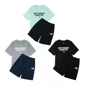 백화점정품 노스페이스 키즈 상하복 세트 셋업 선물 NT7US13 플레이부스트 크루 남아 어린이 주니어NT7US13