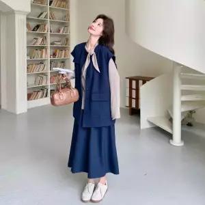 스커트 여성용 세트 스트링+베스트 정장세트 3종 원픽1