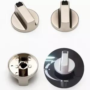 가스레인지부품 부속 금속 스위치 제어 노브 가정용 주방 조리기 가스 스토브 오븐 교체 6mm 8mm 2개