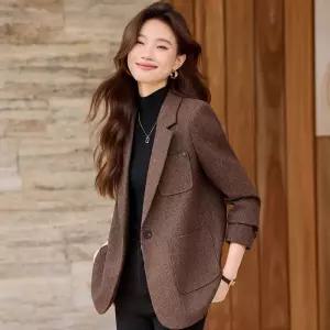 여자 오피스룩 재킷 커리어우먼 코트 정장 멋쟁이 상의 봄가을 원픽3