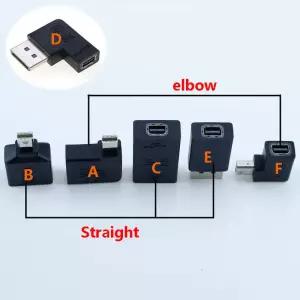 DP단자 울트라 클리어 컨버터 디스플레이 포트 14V-미니 DP 수-암 어댑터 4k 2K 165Hz 90도 8K 60Hz 1개