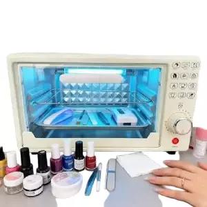 자외선 네일 소독함 빗 살균기 도구 가위 소독기 미용