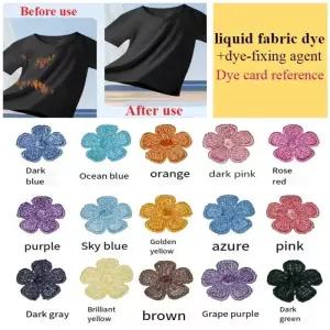 가죽염색약 페인트 복원제 의류 염색제 정착제 수리 솔루션 비 페이딩 폴리에스터 레이스 섬유 염료
