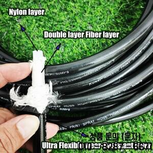 1/4 에어리스 스프레이 페인트 호스 프리미엄 유연한 이중층 두꺼운 섬유 튜브 BSP 7250PSI