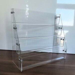 투명 아크릴 잡지 꽂이 거실 신문 진열대 매거진랙 장식 원목 모던 쇼룸 팜플렛 북유럽