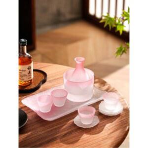 핑크 일식 사케병 도쿠리 술잔세트 제품 청주 아이데이션 도쿠리워머