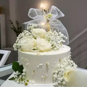 모형 케이크 리본 가짜케이크 브라이덜 스튜디오 샤워 웨딩촬영