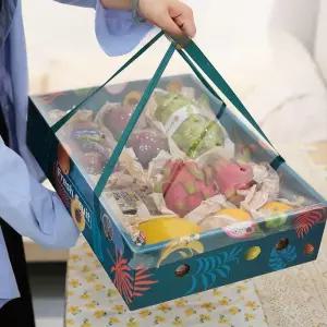 투명 포장박스 사과 과일 선물용 케이스 2개입 과수 패키지 포장재