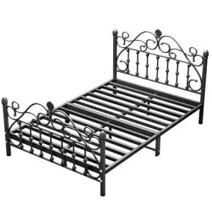 유럽풍 철제 침대 프레임 1인용 2인용 싱글 더블 노르딕 감성 안방 가구