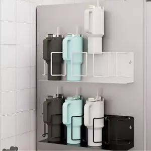 생활대가 자석부착 스탠리 호환 텀블러 거치대 4구 벽걸이 컵정리대