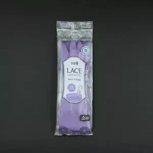 크린랩- 레이스고무장갑 바이올렛 소 크린랩 고무장갑