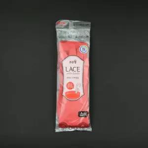 크린랩- 레이스고무장갑 코랄 소 크린랩 고무장갑 고