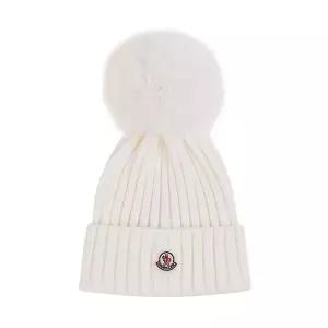 (몽클레어) SS26 여성 로고 패치 폼폼 비니 3B00020 M1131 034