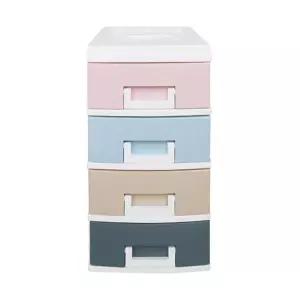DUGNMARKT  파스텔 수납박스 4단 미니형 소품 서랍장