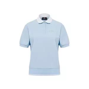 와이드앵글 WIDEANGLE TO 트리코트 타공 폴로 티셔츠 L_ICE BLUE WWM26212IC
