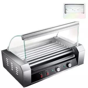 핫도그 소시지굽는기계 자동 회전 전기 그릴 업소용 햄 야시장 컴팩트