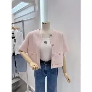 [갤러리아] [ab.f.z] 심플 버튼 반팔 트위드자켓(ATA2HJ02D)