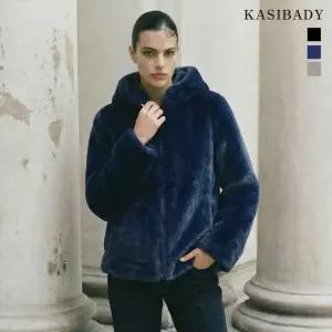 카시바디 볼륨 faux퍼 후드 자켓 706336